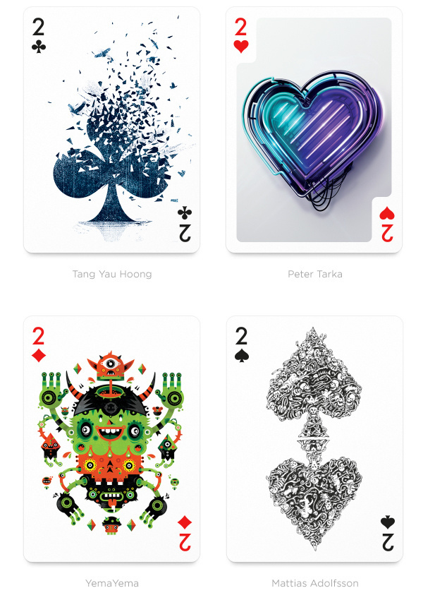 Beautiful Playing Arts Card Deck of 54 Participants From All Over the World #deck #card #illustrations