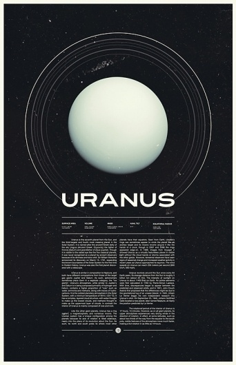 Under the Milky Way, Ross Berens's Portfolio #uranus #typo #space #poster