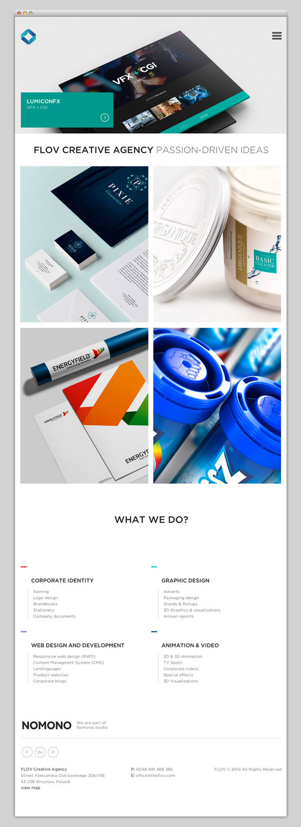 FLOV Creative Agency #website #layout #design #web