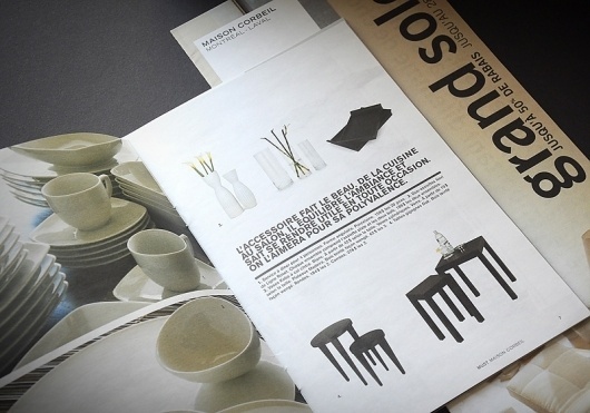 MAISON CORBEIL : Sébastien Bisson #print #brochure #typography