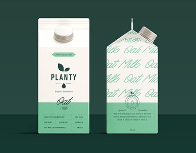 Planty Plant Based Milk Branding
