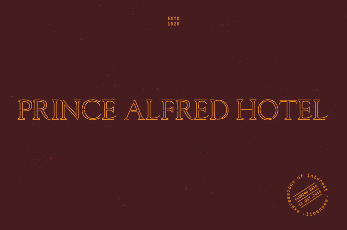 Prince Alfred Hotel | Branding, Brochure Design, Digital Advertising and Environmental Design | Studio Marche