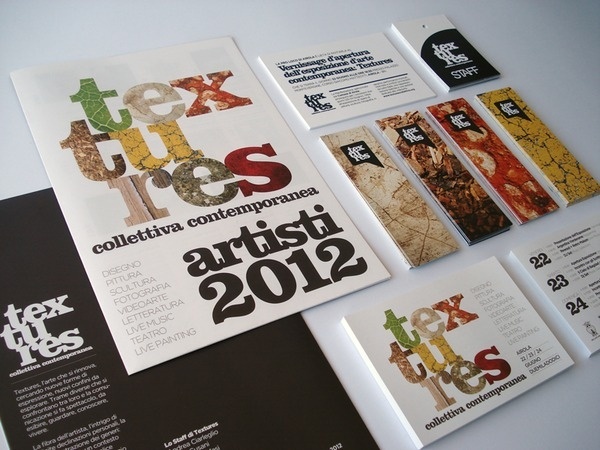 Textures Collettiva Contemporanea on the Behance Network #image #corporate #identity #layout #typography