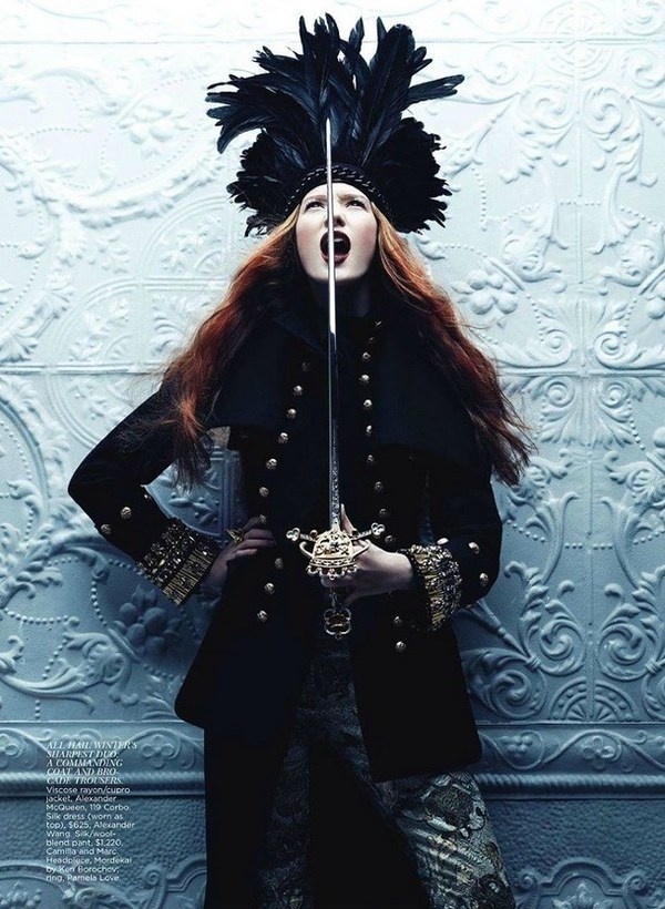 Artistic fashion story – "Your Majesty" in Flare Magazine #fashion #artistic #story #art