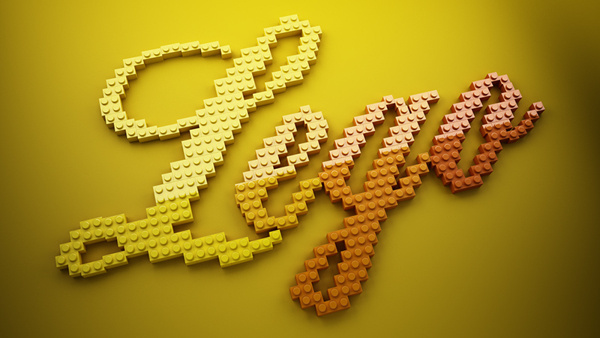 LEGO Lettering on Behance #typography #lettering #lego