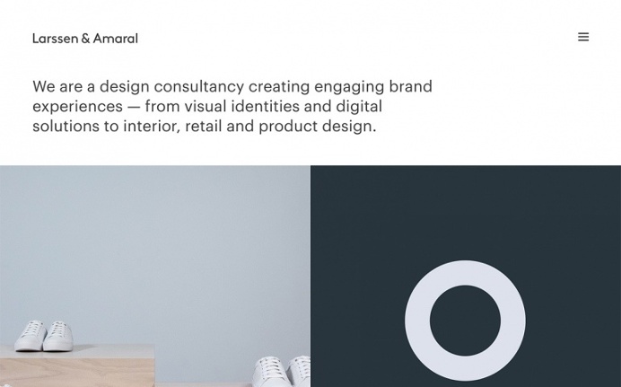 Larssen & Amaral norway branding design webdesign beautiful beauty best minimal simple clean cool trend award site of the day portfolio norw