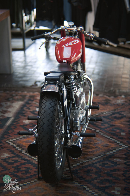 tokyo bleep #red #bike #triumph