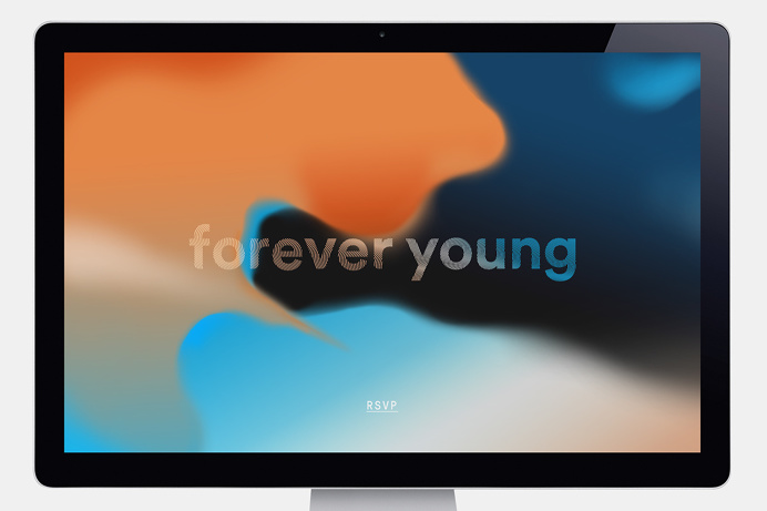 Droga5 forever young branding logo modern fading color colorful beauty beautiful new mindsparkle mag colorful d5x