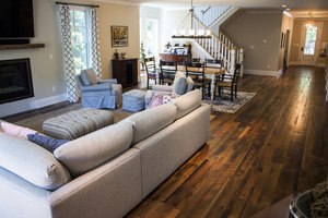 Old World Timber has done the quality flooring work in Lexington, Kentucky named as Heartland Barnwood #SkipPlanedFlooring. #Flooring #Recla