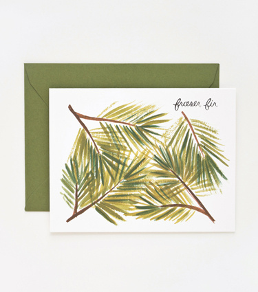 Fraser Fir Card #fir #green