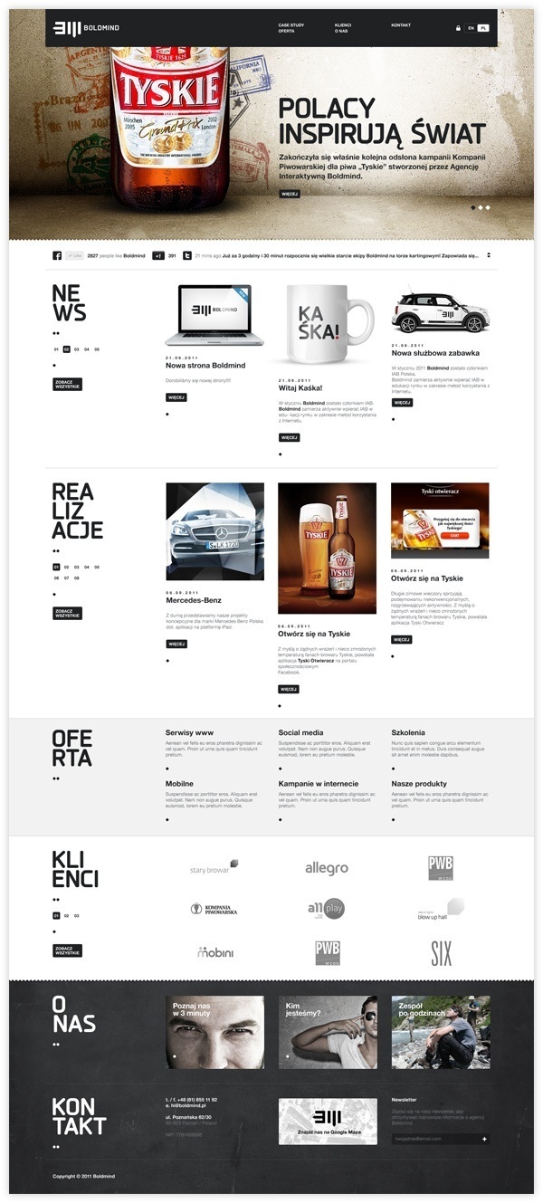 Webpages / Boldmind by Maciej Mach, via Behance #website