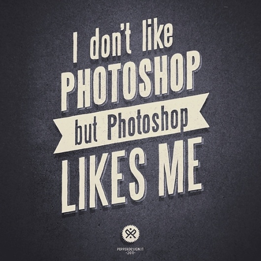 I DON'T LIKE PS on yay!everyday #poster #typography