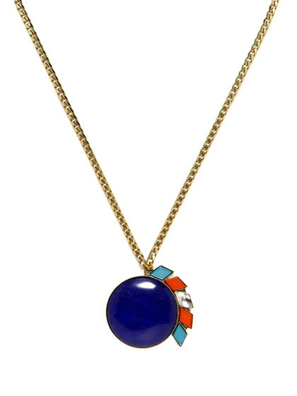 Anton Heunis Oversized Lapis #blue #geometric #necklace