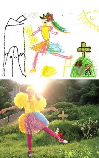 Children's Drawing Brought to Life - Chill Out Point #photography #childrens #drawing