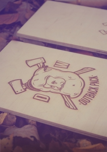 Dexter Wildman Field Guide on the Student Show #burn #175 #wood #illustration #outback #axe #pack