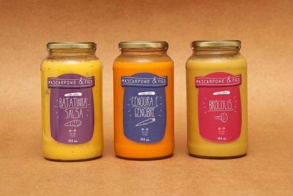 Gustavo Oliveira #soup #mascarpone #handcraft #packaging #design #food #label #healthy #figs #and #package
