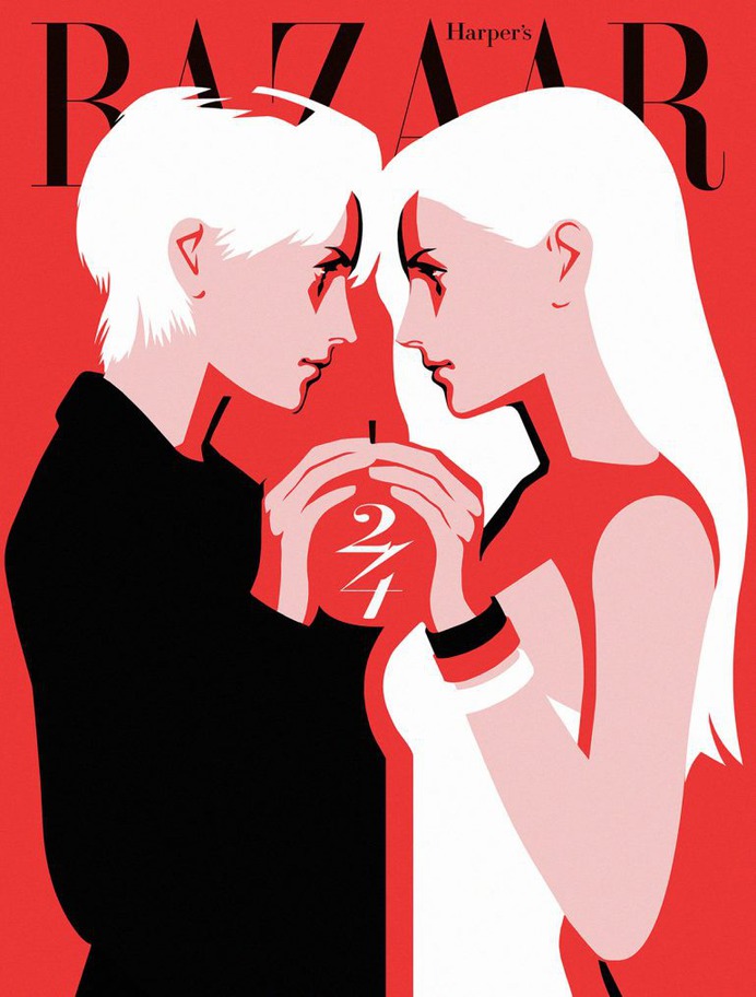 Harper's Bazaar Korea 24th Anniversary Illustration