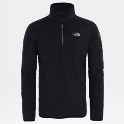 TNF M 100 GLACIER 1/4 ZIP ERKEK MONT - NF0A2UARJK31-BLACK