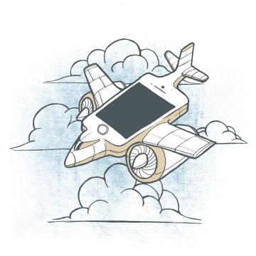 Airplane mode #airplane #iphone #mobile #illustration #art