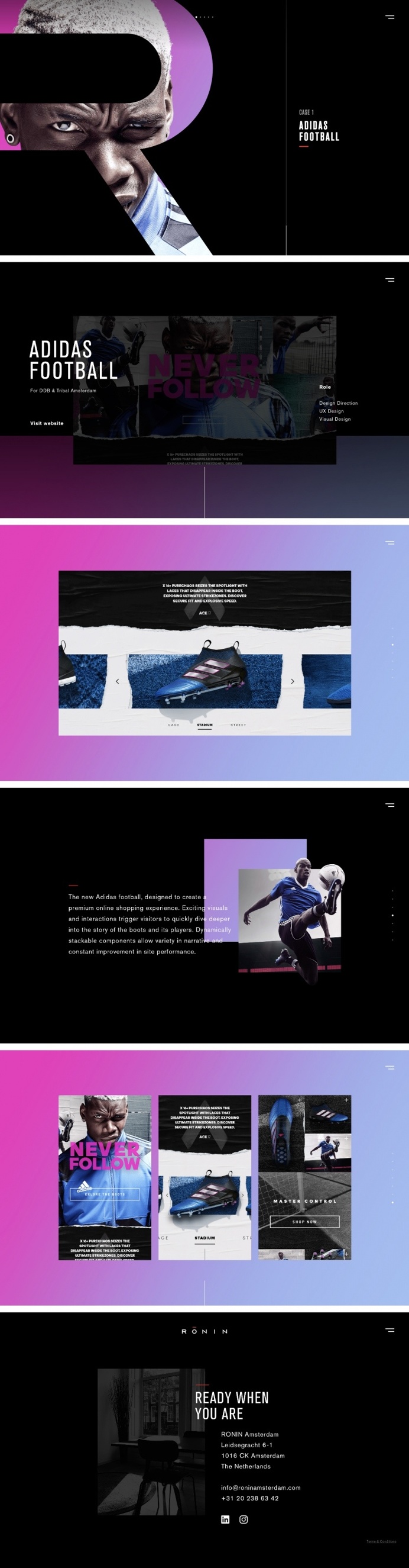 RONIN Amsterdam - Mindsparkle Mag - RONIN Amsterdam is an independent studio dedicated to digital design whose website is awarded as site of