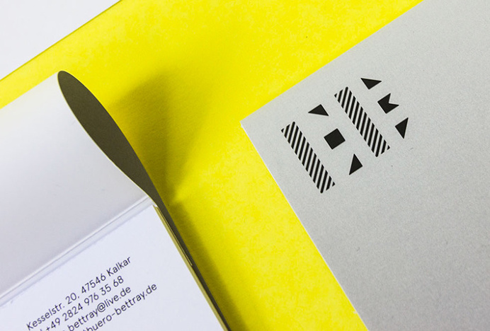 Eventbüro Bettray by Paul Schoemaker #stationary #print #graphic design #yellow