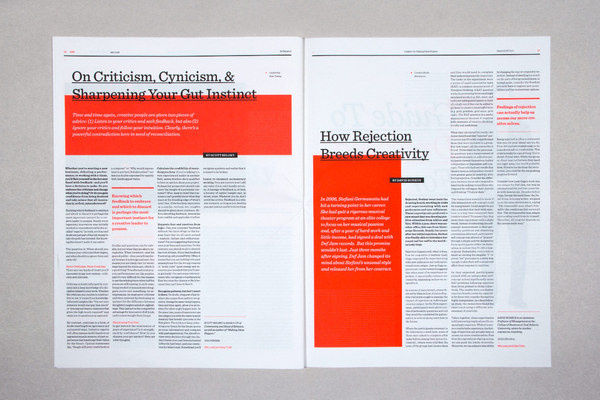Editorial Design Inspiration: 99U Magazine #design #graphic #editorial #typography