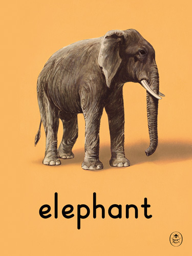 elephant Art Print by Ladybird Books Easyart.com #print #design #retro #artprints #vintage #art #bookcover