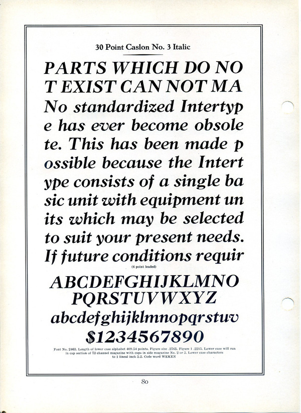 Caslon type specimen #type #specimen #typography