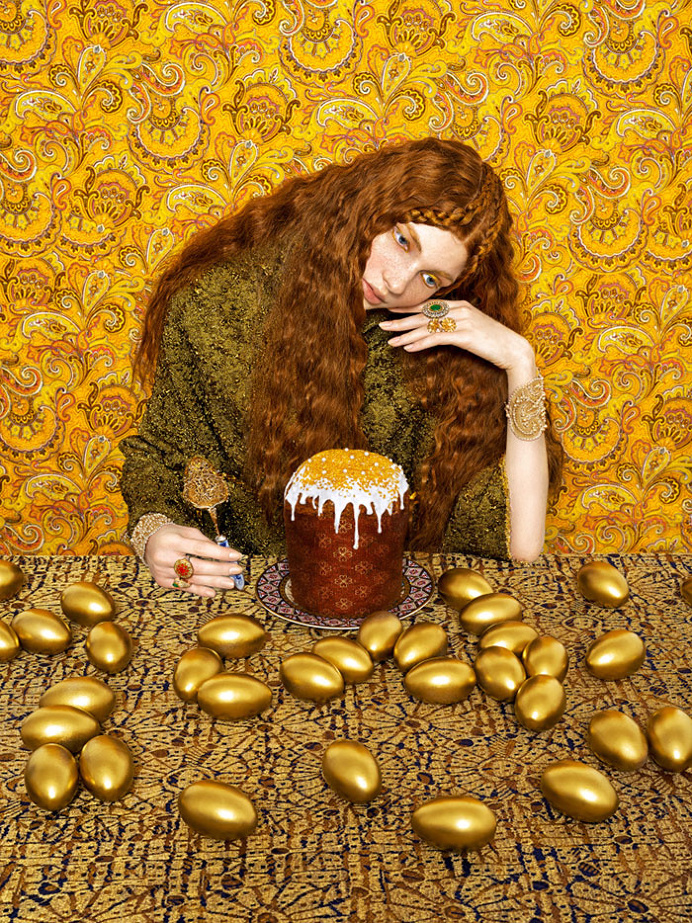 #photo #portrait #gold #hair #wallpaper #ornament photo by Andrey Yakovlev