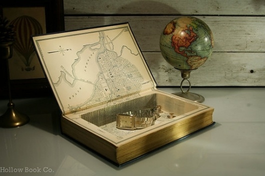 Vintage Hollow Book Safe Reveille in Washington by HollowBookCo #washington