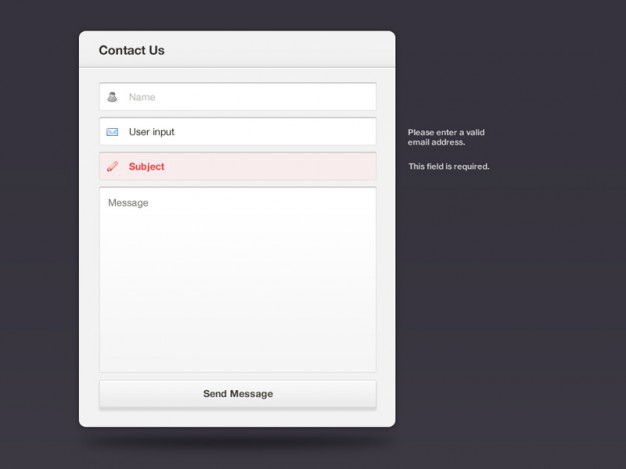 Web contact form with input boxes Free Psd. See more inspiration related to Web, Contact, Form, Psd, Message, Boxes, Material, Interface, Contact form, Send, Horizontal, Input and Psd material on Freepik.
