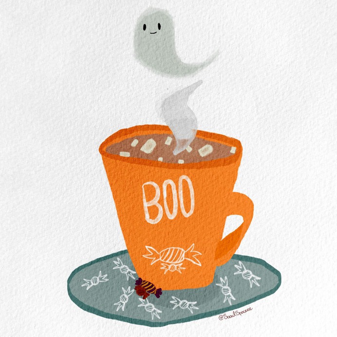 Cup of boo by Sooulspaceee