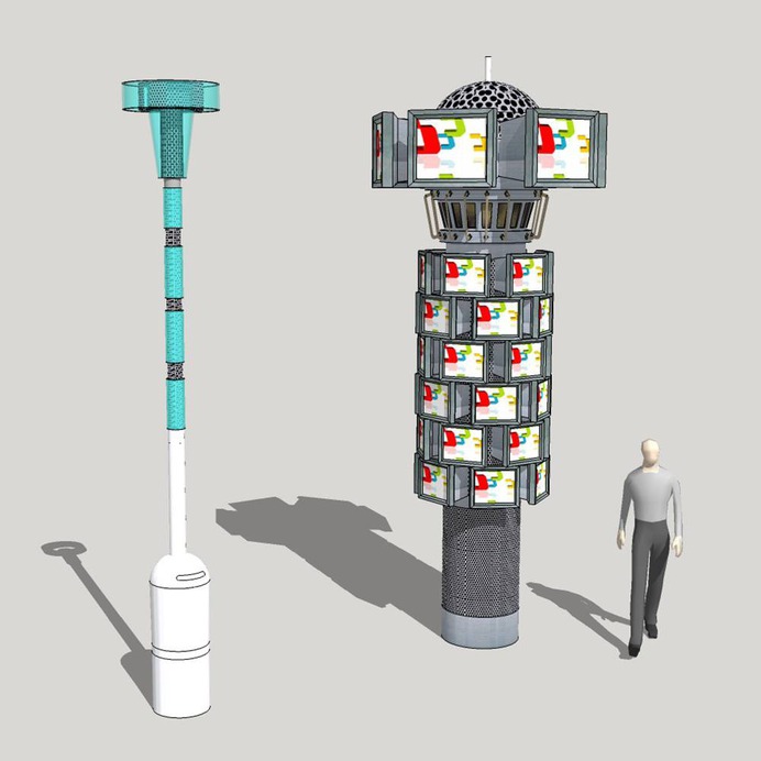 Signage | Sign Design | Wayfinding | Wayfinding signage | Signage design | Wayfinding Design | 精神堡垒模型