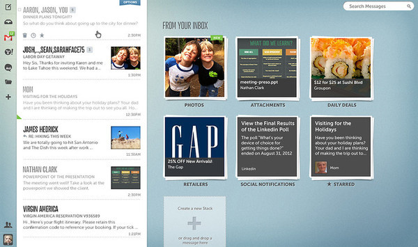 2 | AOL Might Just Have Invented Email's Next UI Paradigm | Co.Design: business + innovation + design #email #minimal #ui