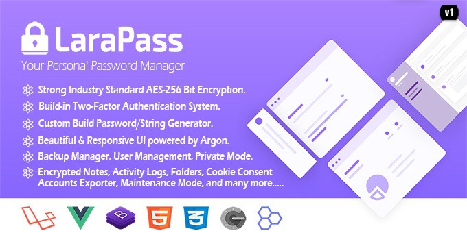 LaraPass v1 - Your Personal Password Manager