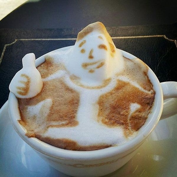 Amazing 3D Coffee Foam Art by Japanese artist, Kazuki Yamamoto #coffee #3d #art