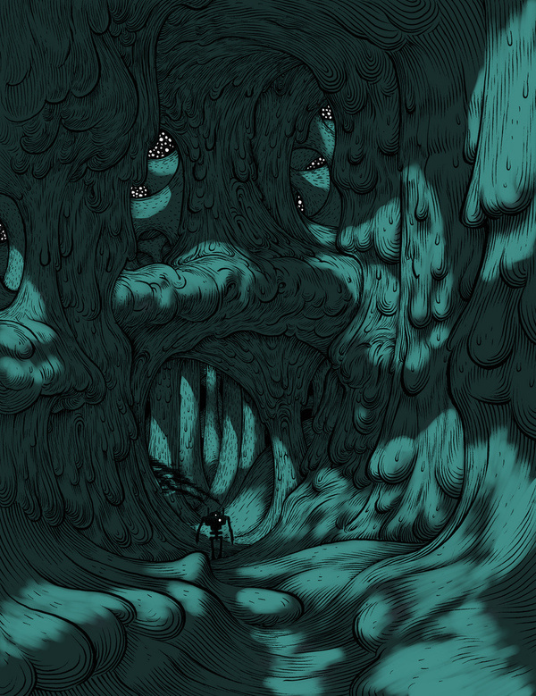 Jesse Balmer #exploration #illustration #cavern #cave