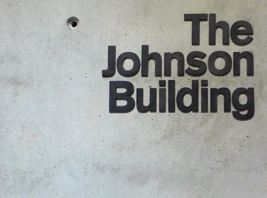 The Johnson Building signage | Cartlidge Levene #signage #type #typography