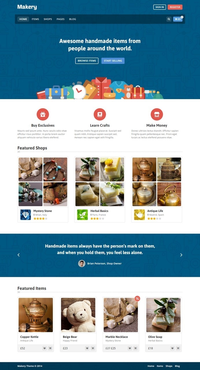 Makery – Marketplace by themex #ux #commerce #design #marketplace #ui #e #web