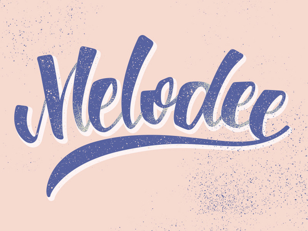 Melodee Lettering #calligraphy #lettering #melodee #typeface #barcelona #brush #typography