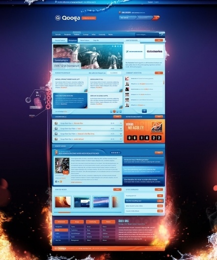 Qooga Gaming - Sold by *AndasoloARTS #website #design #web