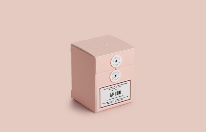 Woodlot Amour Candle Box Packaging - Mindsparkle Mag arithmetic designed Woodlot Amour Candle Box Packaging. The Amour collection was inspired by the qualities brought forth from pink gemstones; believed to bring about serenity, relaxation, acceptance, and contentment, and even soften frustration. #logo #packaging #identity #branding #design #color #photography #graphic #design #gallery #blog #project #mindsparkle #mag #beautiful #portfolio #designer