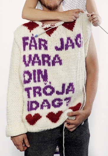 Malmöfestival 2010 Shirt | Flickr - Photo Sharing! #snask #knitted #knit #typography