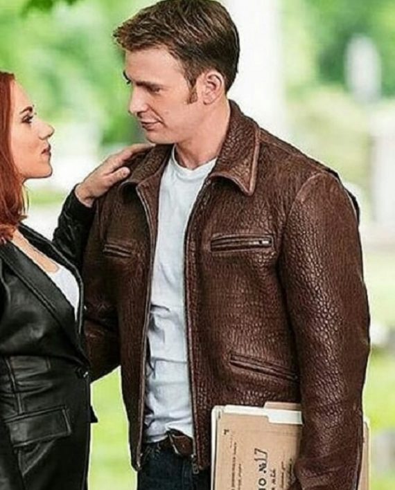 Steve Rogers Captain America Brown Leather Jacket