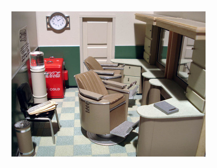 Barber Shop interior | Flickr - Photo Sharing! #interior #miniature #diorama #art