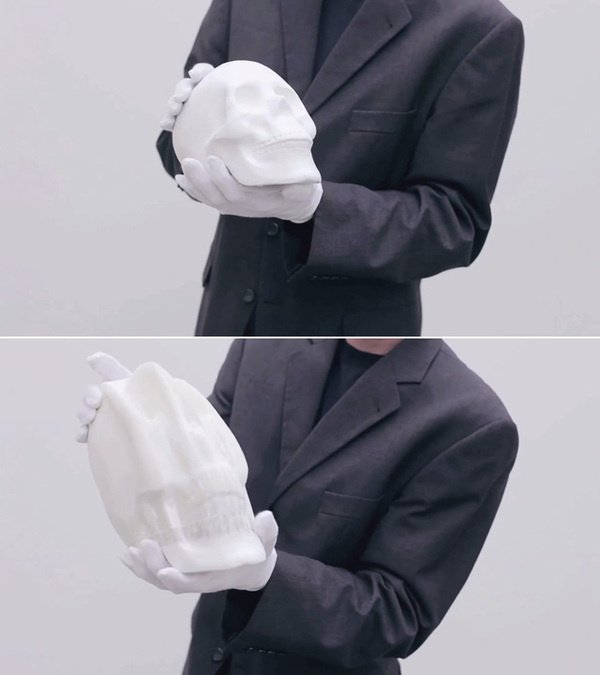 The Bizarre, Flexible Paper Sculptures of Li Hongbo #sculpture #hongbo #li #skull #paper