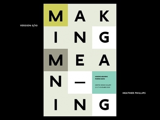 Re-making Meaning : Heather K. Phillips : Graphic Designer #poster
