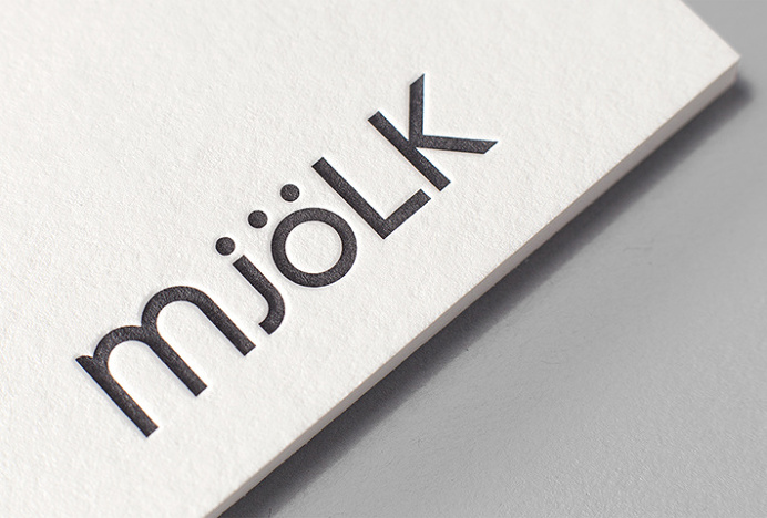 Mjölk by Tung #logo #logotype #embossed