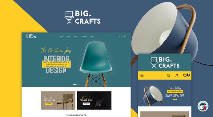 #BigCrafts - #Furniture & #Home #Decor - #Prestashop #Responsive #Theme #eCommerce #Website #Design #Template