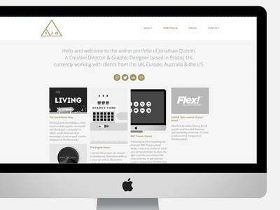 SJQ Portfolio website (In development) #iconse #ux #portfolio #icons #ui #website #bristol #mono #studio #gold #studiojq